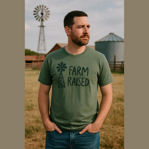 Farm Raised Men's Short Sleeve T-Shirt Green